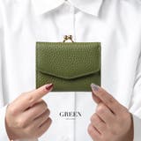 シュリンクレザー がま口 ボックス型コイン収納 三つ折り ミニ財布 プレゼント | MURA | 詳細画像4