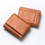 ブラウン | ヴィーガンレザー 薄型コンパクト フラグメントケース プレゼント | MURA