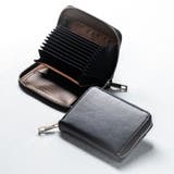 ブラック | ヴィーガンレザー スキミング防止 コンパクトミニ財布 プレゼント | MURA