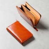 キャメル | イタリアンレザー スキミング防止 収納力 コンパクト 小さめ 長財布 | MURA