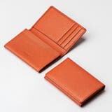 キャメル | サフィアーノレザー 本革 名刺入れ | MURA