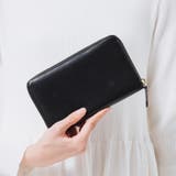 ブラック | ゴートレザー スキミング防止機能付き 大容量 通帳ケース | MURA