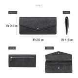 サフィアーノレザー スキミング防止 コンパクト かぶせ蓋付き 薄型 長財布 | MURA | 詳細画像18