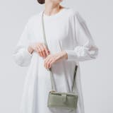 ミントグリーン | フルグレイン シュリンクレザー L字ファスナー財布付き 横型スマホショルダー | MURA