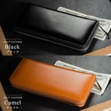 長財布 ラウンドファスナー プレゼント コードバン調 カーボン レザー | MURA | 詳細画像3