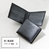 二つ折り財布 本革 ゴートレザー プレゼント 隠しポケット付 スリム お札入れ | MURA | 詳細画像3 