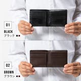 二つ折り財布 本革 ゴートレザー プレゼント 隠しポケット付 スリム お札入れ | MURA | 詳細画像16 