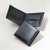 ブラックA | 二つ折り財布 本革 ゴートレザー プレゼント 隠しポケット付 スリム | MURA