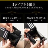 二つ折り財布 本革 ゴートレザー プレゼント 隠しポケット付 スリム | MURA | 詳細画像3