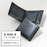 二つ折り財布 本革 ゴートレザー プレゼント 隠しポケット付 スリム | MURA | 詳細画像5