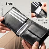 二つ折り財布 本革 ゴートレザー プレゼント 隠しポケット付 スリム | MURA | 詳細画像13
