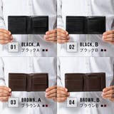 二つ折り財布 本革 ゴートレザー プレゼント 隠しポケット付 スリム | MURA | 詳細画像17