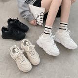 軽量厚底 ボリュームソール レースアップスニーカー 07 | Shoes in Closet | 詳細画像1