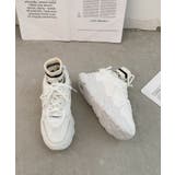 軽量厚底 ボリュームソール レースアップスニーカー 07 | Shoes in Closet | 詳細画像9
