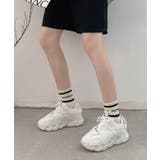 軽量厚底 ボリュームソール レースアップスニーカー 07 | Shoes in Closet | 詳細画像5