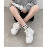 軽量厚底 ボリュームソール レースアップスニーカー 07 | Shoes in Closet | 詳細画像4
