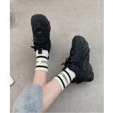 軽量厚底 ボリュームソール レースアップスニーカー 07 | Shoes in Closet | 詳細画像8