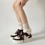 ブラウン/ホワイト | 軽量厚底 ベーシック コートスニーカー 1483 | Shoes in Closet