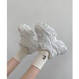 軽量厚底 凹凸ソール  ボリューム / ダッドスニーカー 1807 | Shoes in Closet | 詳細画像5 