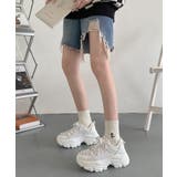 軽量厚底 凹凸ソール  ボリューム / ダッドスニーカー 1807 | Shoes in Closet | 詳細画像4 