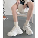 軽量厚底 凹凸ソール  ボリューム / ダッドスニーカー 1807 | Shoes in Closet | 詳細画像2 