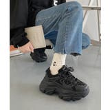 軽量厚底 凹凸ソール  ボリューム / ダッドスニーカー 1807 | Shoes in Closet | 詳細画像6 