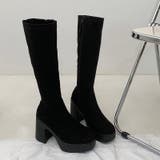 厚底 チャンキーヒール スタイリッシュ ロングブーツ 1848 | Shoes in Closet | 詳細画像12 