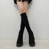 厚底 チャンキーヒール スタイリッシュ ロングブーツ 1848 | Shoes in Closet | 詳細画像8 