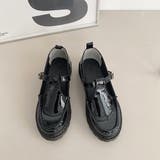 厚底 タンクソール ステッチ入り T字 ストラップ ローファー 1894 | Shoes in Closet | 詳細画像12