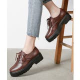 ブラウン/スムース | 超軽量厚底 プラットフォーム マニッシュ シューズ 1995 | Shoes in Closet