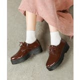 ダークブラウン/エナメル | 超軽量厚底 プラットフォーム マニッシュ シューズ 1995 | Shoes in Closet