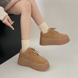 ベージュ | 厚底 プラットフォーム コートタイプ スニーカー 2428 | Shoes in Closet