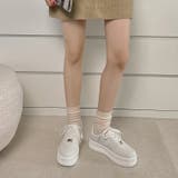軽量厚底 プラットフォーム コートタイプ スニーカー 2429 | Shoes in Closet | 詳細画像7