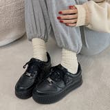 軽量厚底 プラットフォーム コートタイプ スニーカー 2429 | Shoes in Closet | 詳細画像10