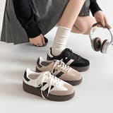 軽量厚底 ベーシック ダブルライン スニーカー 2448 | Shoes in Closet | 詳細画像1 