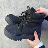 厚底 プラットフォーム レースアップ ワークブーツ 2458 | Shoes in Closet | 詳細画像1 