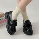 軽量厚底 2段ソール ビッグ リボン ローファー 2460 | Shoes in Closet | 詳細画像13