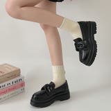 軽量厚底 2段ソール ビッグ リボン ローファー 2460 | Shoes in Closet | 詳細画像11