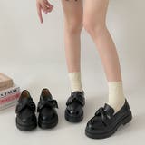 軽量厚底 2段ソール ビッグ リボン ローファー 2460 | Shoes in Closet | 詳細画像3