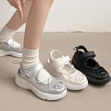 超軽量 厚底 メッシュ ベルクロ スニーカー サンダル 2466 | Shoes in Closet | 詳細画像1 