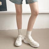 超軽量 厚底 メッシュ ベルクロ スニーカー サンダル 2466 | Shoes in Closet | 詳細画像11 
