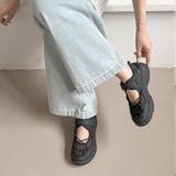 超軽量 厚底 メッシュ ベルクロ スニーカー サンダル 2466 | Shoes in Closet | 詳細画像5 