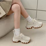 厚底 バイカラー チャンキーソール ボリュームスニーカー 2482 | Shoes in Closet | 詳細画像9