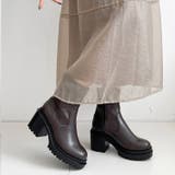 軽量厚底 ヒールアップ  フィット ストレッチ ショートブーツ 2643 | Shoes in Closet | 詳細画像8 