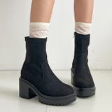 軽量厚底 ヒールアップ  フィット ストレッチ ショートブーツ 2643 | Shoes in Closet | 詳細画像14 
