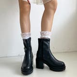 軽量厚底 ヒールアップ  フィット ストレッチ ショートブーツ 2643 | Shoes in Closet | 詳細画像5 