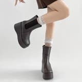 ダークブラウン | 《#防菌》 厚底 プラットフォーム | Shoes in Closet