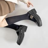 ブラック/エナメル | 軽量厚底 プラットフォーム バックル メリージェーン 2648 | Shoes in Closet