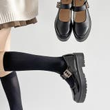 軽量厚底 プラットフォーム バックル メリージェーン 2648 | Shoes in Closet | 詳細画像1