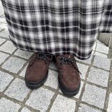 軽量厚底 2段ソール サテン紐付 スエード レースアップ ローファー 2649 | Shoes in Closet | 詳細画像11